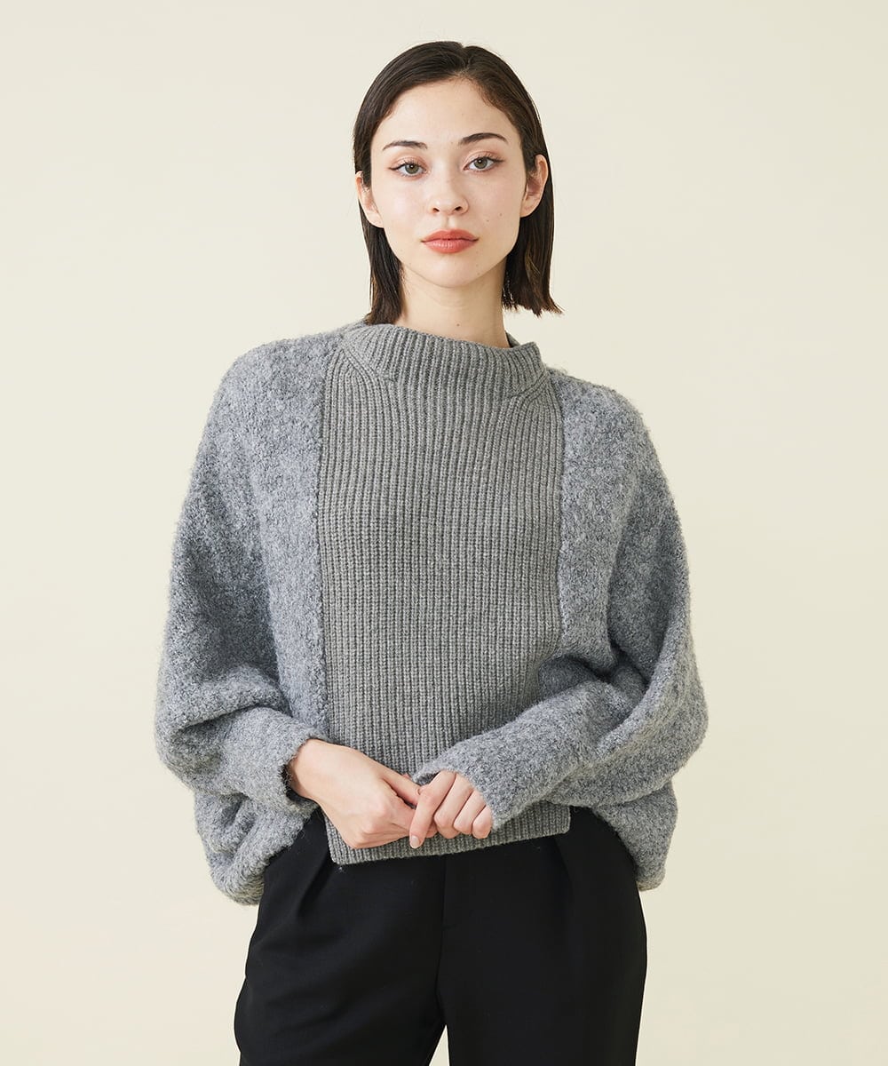 GBFAV07330 Sybilla(シビラ) ループヤーンドルマンプルオーバー グレー