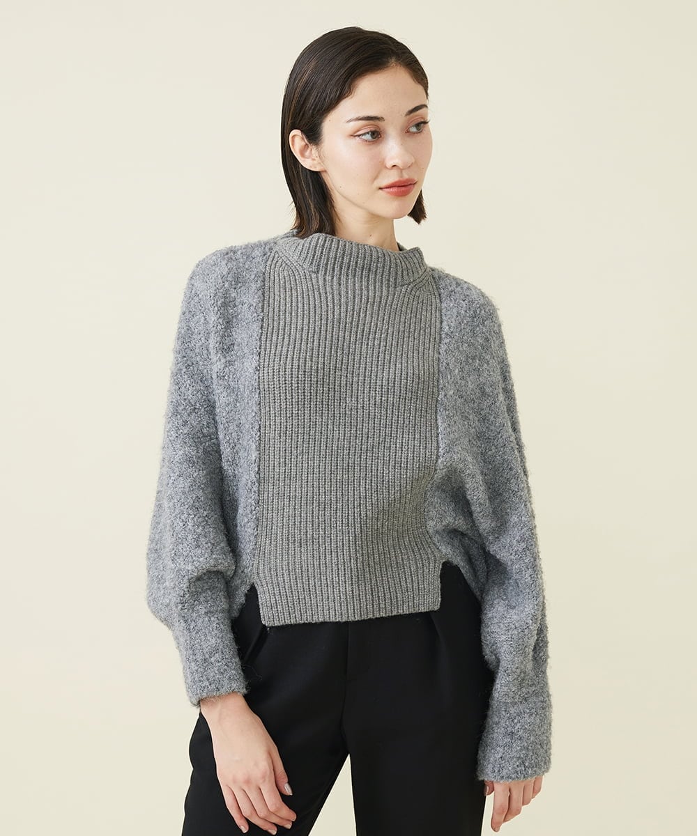 GBFAV07330 Sybilla(シビラ) ループヤーンドルマンプルオーバー グレー