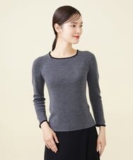 GBFAW04290 Sybilla(シビラ) モヘヤトリミングプルオーバー グレー