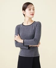 GBFAW04290 Sybilla(シビラ) モヘヤトリミングプルオーバー グレー