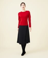 GBFAW05290 Sybilla(シビラ) ホールガーメントラウンドネックプルオーバー レッド