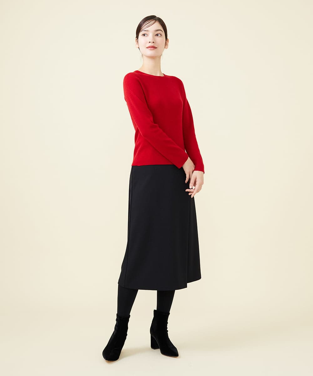 GBFAW05290 Sybilla(シビラ) ホールガーメントラウンドネックプルオーバー レッド