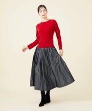 GBFAW05290 Sybilla(シビラ) ホールガーメントラウンドネックプルオーバー レッド