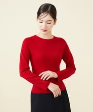 GBFAW05290 Sybilla(シビラ) ホールガーメントラウンドネックプルオーバー レッド
