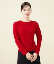 GBFAW05290 Sybilla(シビラ) ホールガーメントラウンドネックプルオーバー レッド