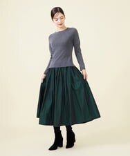 GBFAW05290 Sybilla(シビラ) ホールガーメントラウンドネックプルオーバー グレー