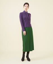 GBFAX04300 Sybilla(シビラ) ボウタイニットプルオーバー パープル