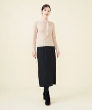 GBFAX04300 Sybilla(シビラ) ボウタイニットプルオーバー ベージュ