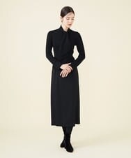 GBFAX04300 Sybilla(シビラ) ボウタイニットプルオーバー ブラック