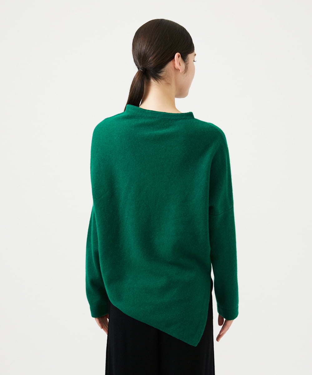 GBFCD01330 Sybilla(シビラ) アシンメトリーハイネックニット グリーン
