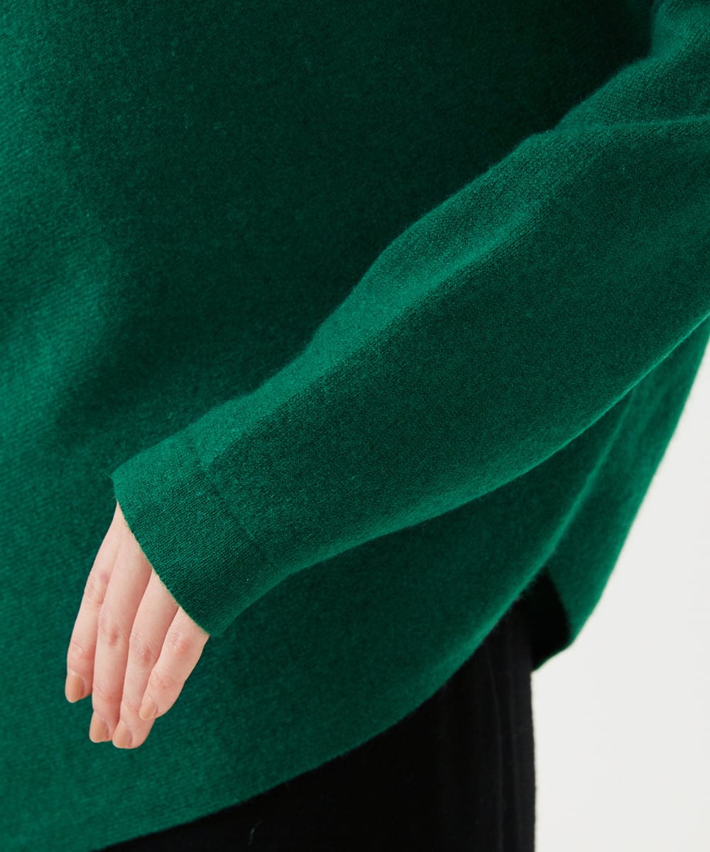 GBFCD01330 Sybilla(シビラ) アシンメトリーハイネックニット グリーン