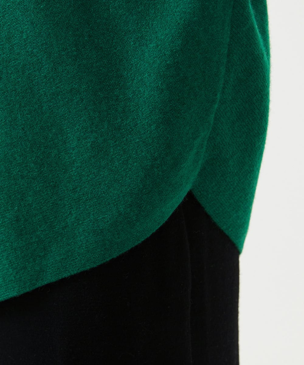 GBFCD01330 Sybilla(シビラ) アシンメトリーハイネックニット グリーン