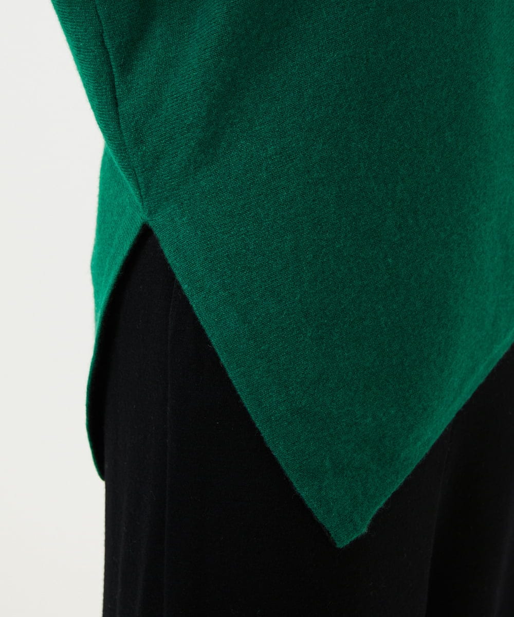 GBFCD01330 Sybilla(シビラ) アシンメトリーハイネックニット グリーン