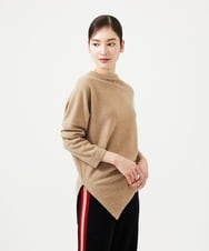 GBFCD01330 Sybilla(シビラ) アシンメトリーハイネックニット ベージュ