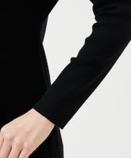 GBFCD02400 Sybilla(シビラ) バイカラーコード刺繍ニット ブラック