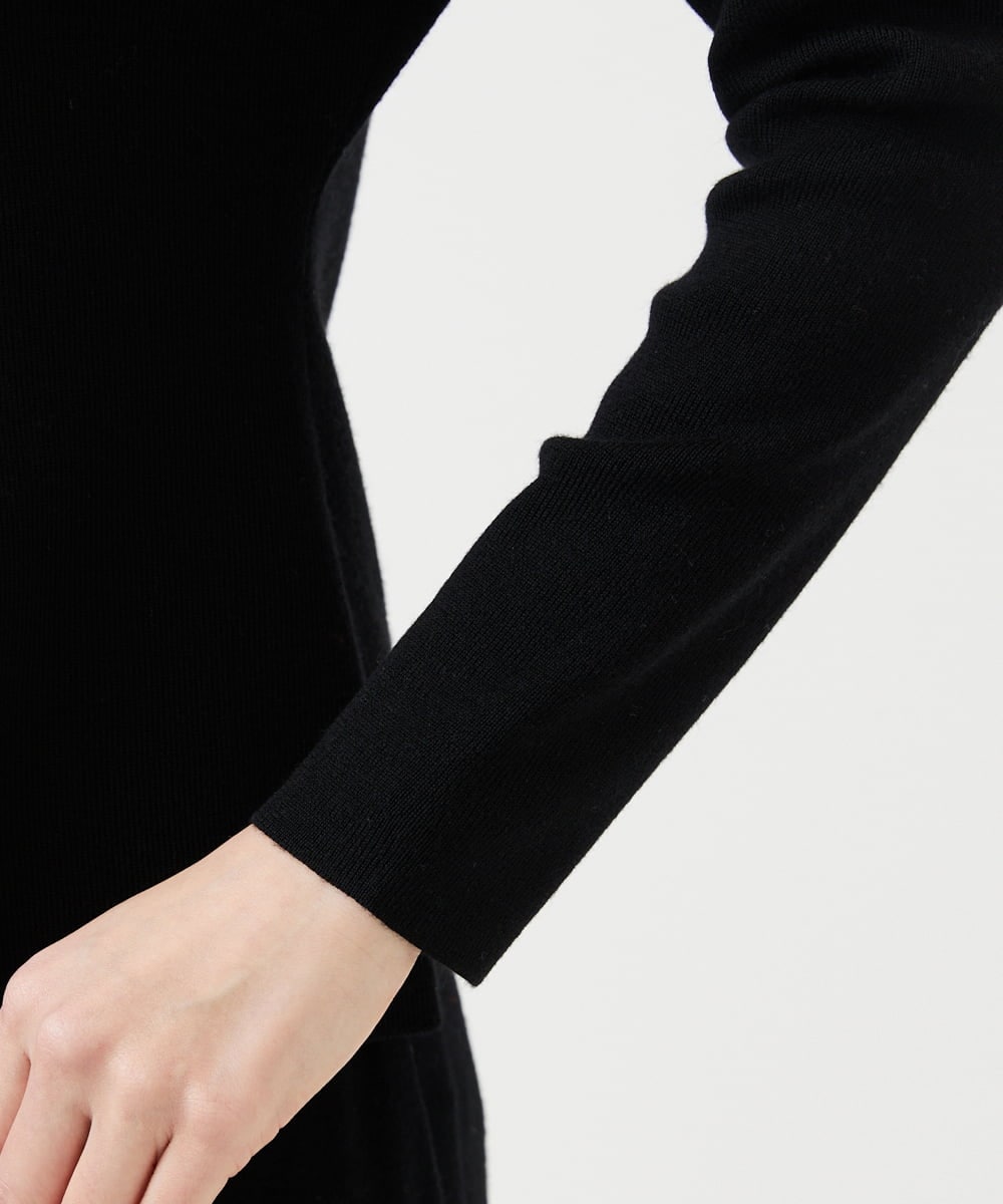 GBFCD02400 Sybilla(シビラ) バイカラーコード刺繍ニット ブラック