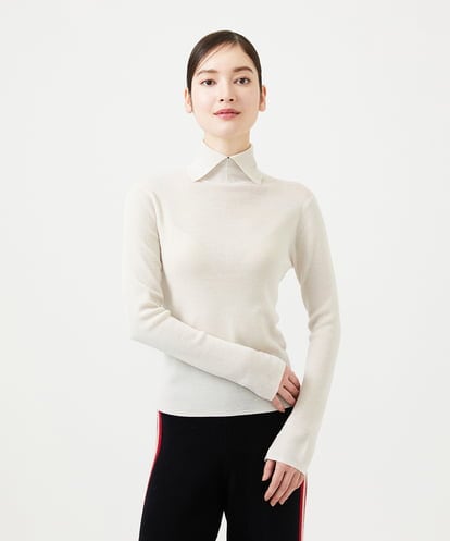 GBFCD50330  ステッチデザインハイネックニット