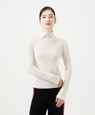 GBFCD50330 Sybilla(シビラ) ステッチデザインハイネックニット アイボリー