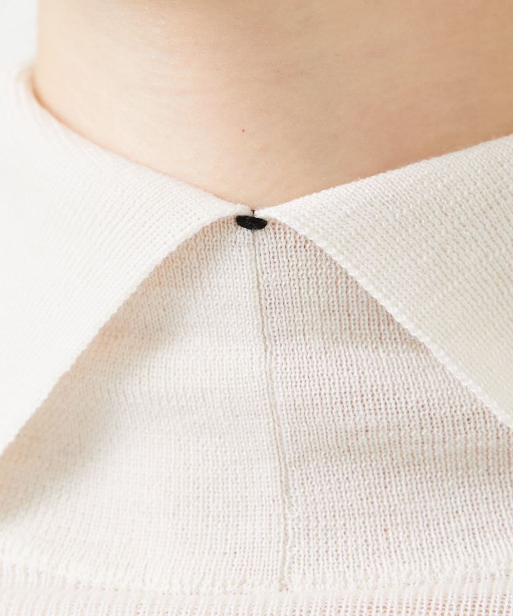 GBFCD50330 Sybilla(シビラ) ステッチデザインハイネックニット アイボリー