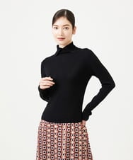 GBFCD50330 Sybilla(シビラ) ステッチデザインハイネックニット ブラック