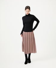 GBFCD50330 Sybilla(シビラ) ステッチデザインハイネックニット ブラック