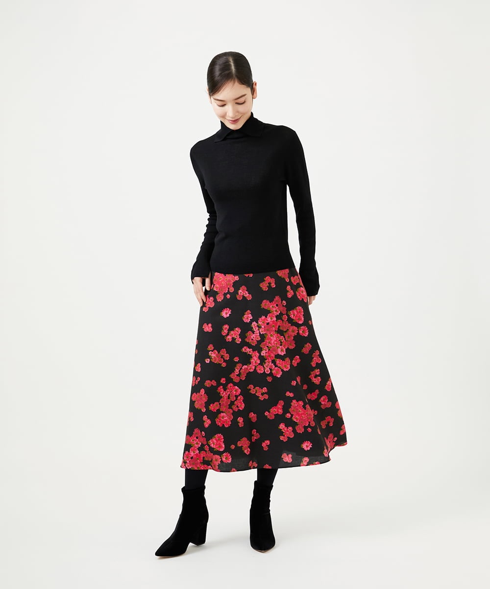 GBFCD50330 Sybilla(シビラ) ステッチデザインハイネックニット ブラック