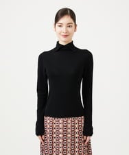 GBFCD50330 Sybilla(シビラ) ステッチデザインハイネックニット ブラック