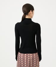 GBFCD50330 Sybilla(シビラ) ステッチデザインハイネックニット ブラック