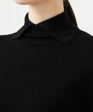 GBFCD50330 Sybilla(シビラ) ステッチデザインハイネックニット ブラック