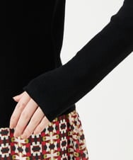 GBFCD50330 Sybilla(シビラ) ステッチデザインハイネックニット ブラック