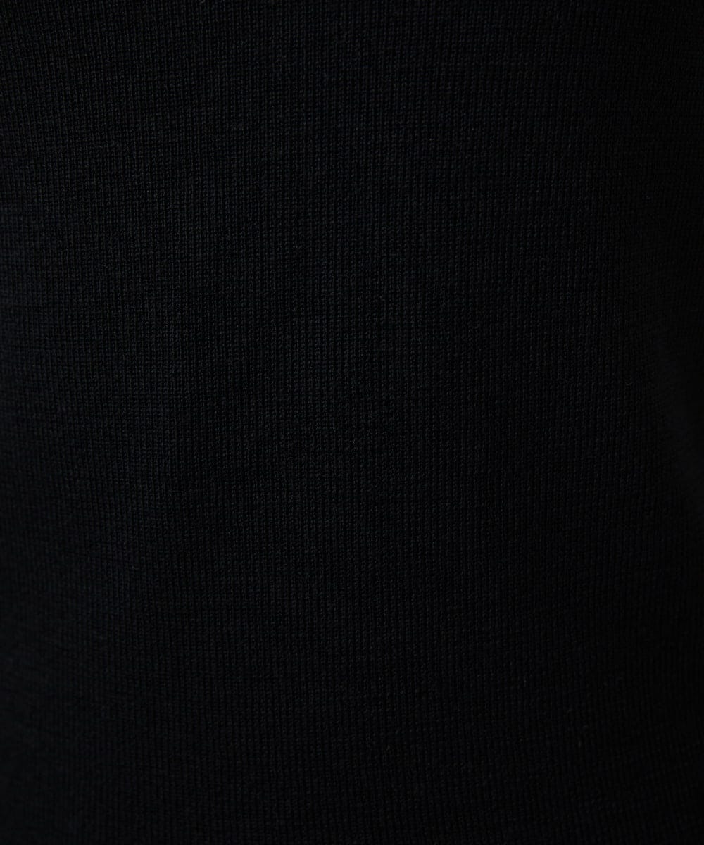 GBFCD50330 Sybilla(シビラ) ステッチデザインハイネックニット ブラック