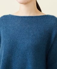 GBFCW50450 Sybilla(シビラ) 【blue&black】ハンカチヘムモヘヤプルオーバー ネイビーブルー