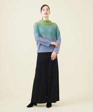 GBFCX02270 Sybilla(シビラ) グラデーションボーダープルオーバー グリーン×ブルー