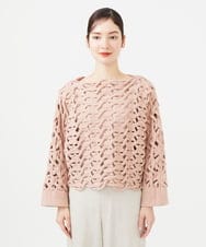 GBFEA01550 Sybilla(シビラ) アートケーブルプルオーバー ピンク