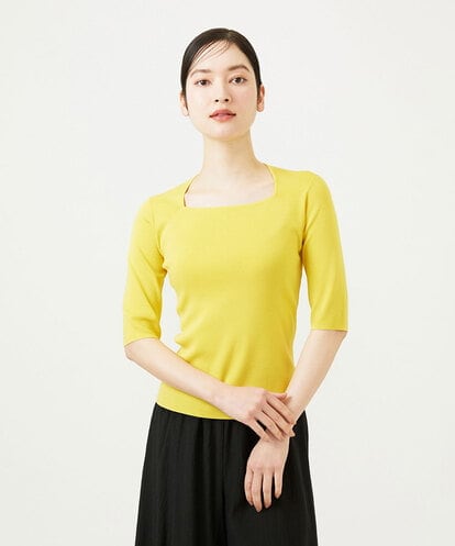 GBFED01270 Sybilla スクエアネックニット