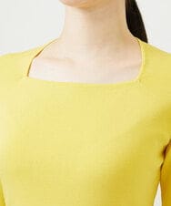 GBFED01270 Sybilla(シビラ) スクエアネックニット イエロー