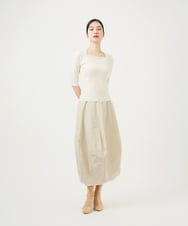 GBFED01270 Sybilla(シビラ) スクエアネックニット アイボリー