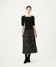 GBFED01270 Sybilla(シビラ) スクエアネックニット ブラック