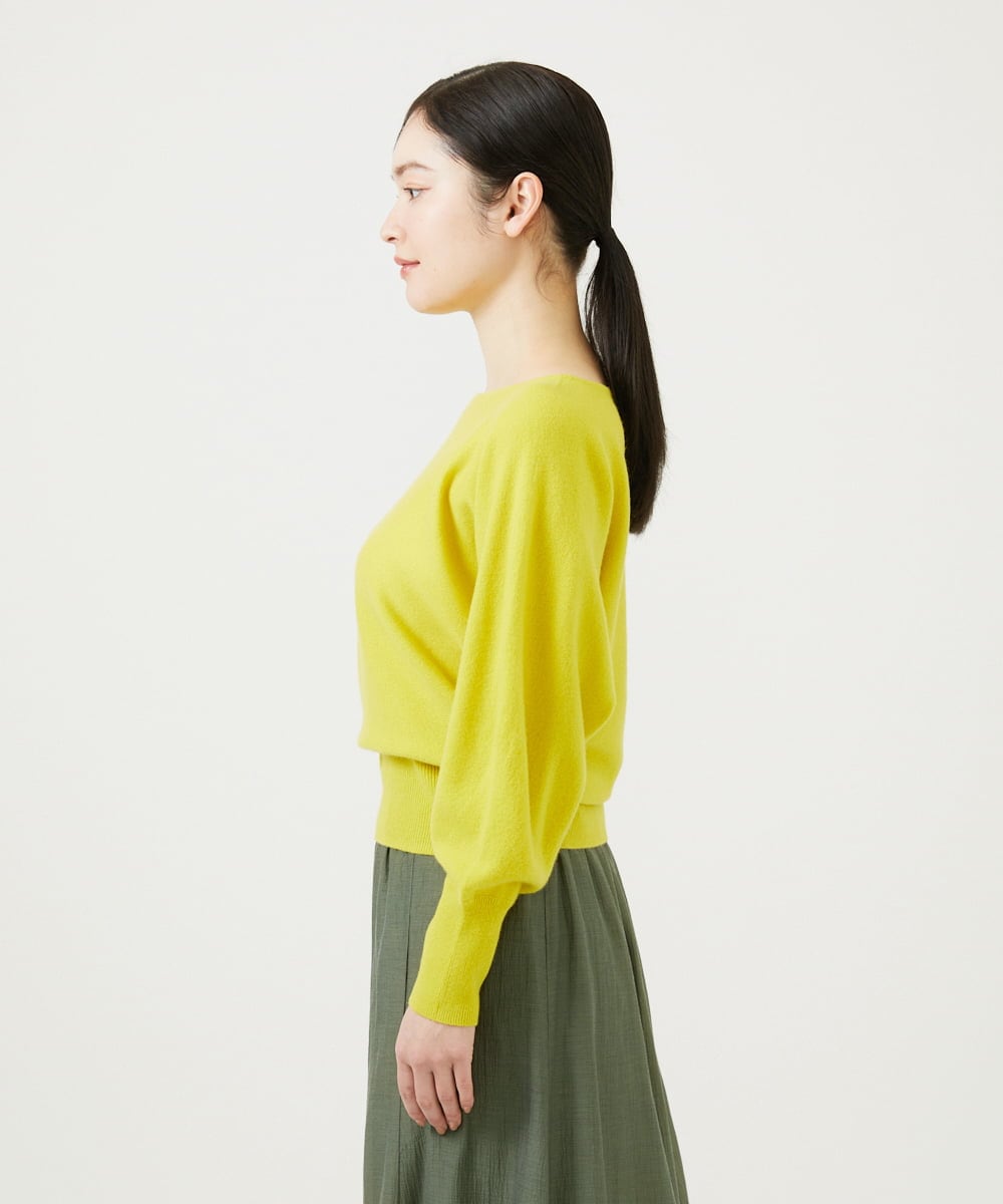 GBFED03450 Sybilla(シビラ) カシミヤドルマンスリーブニット イエロー