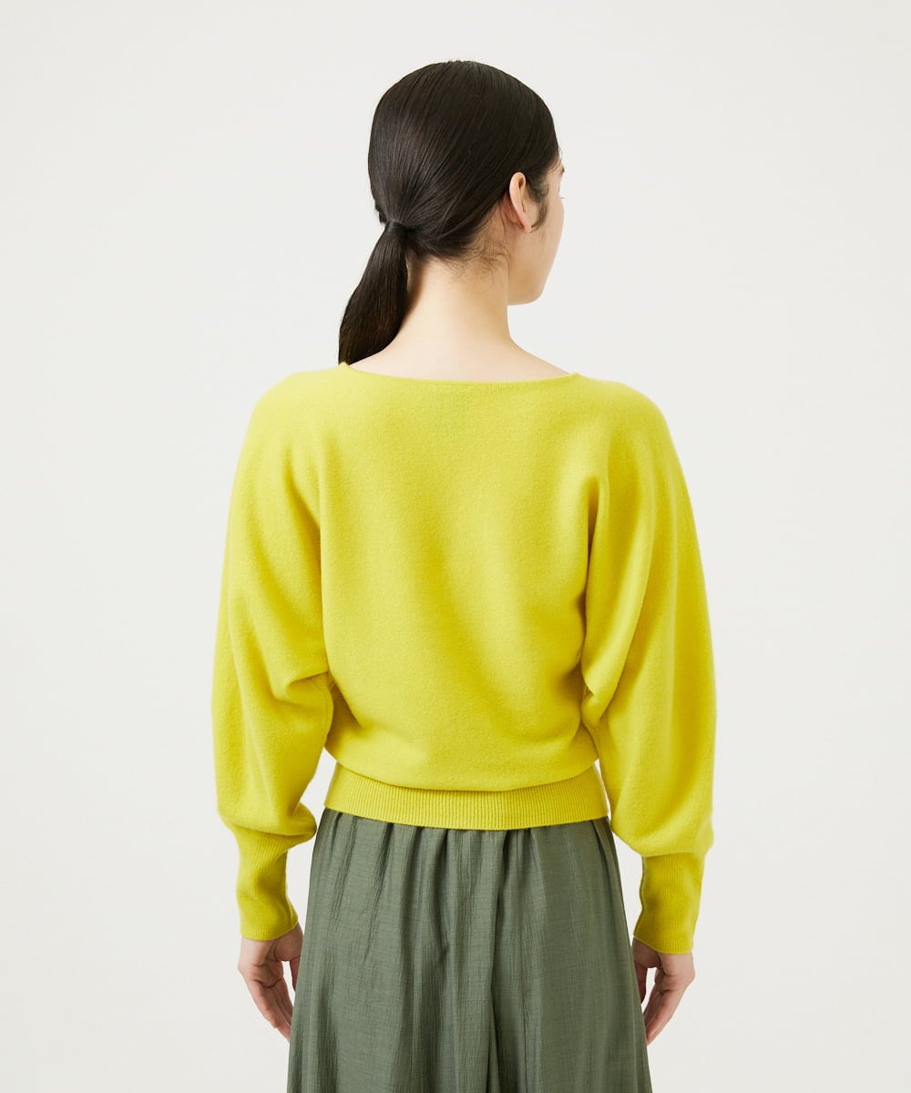 GBFED03450 Sybilla(シビラ) カシミヤドルマンスリーブニット イエロー