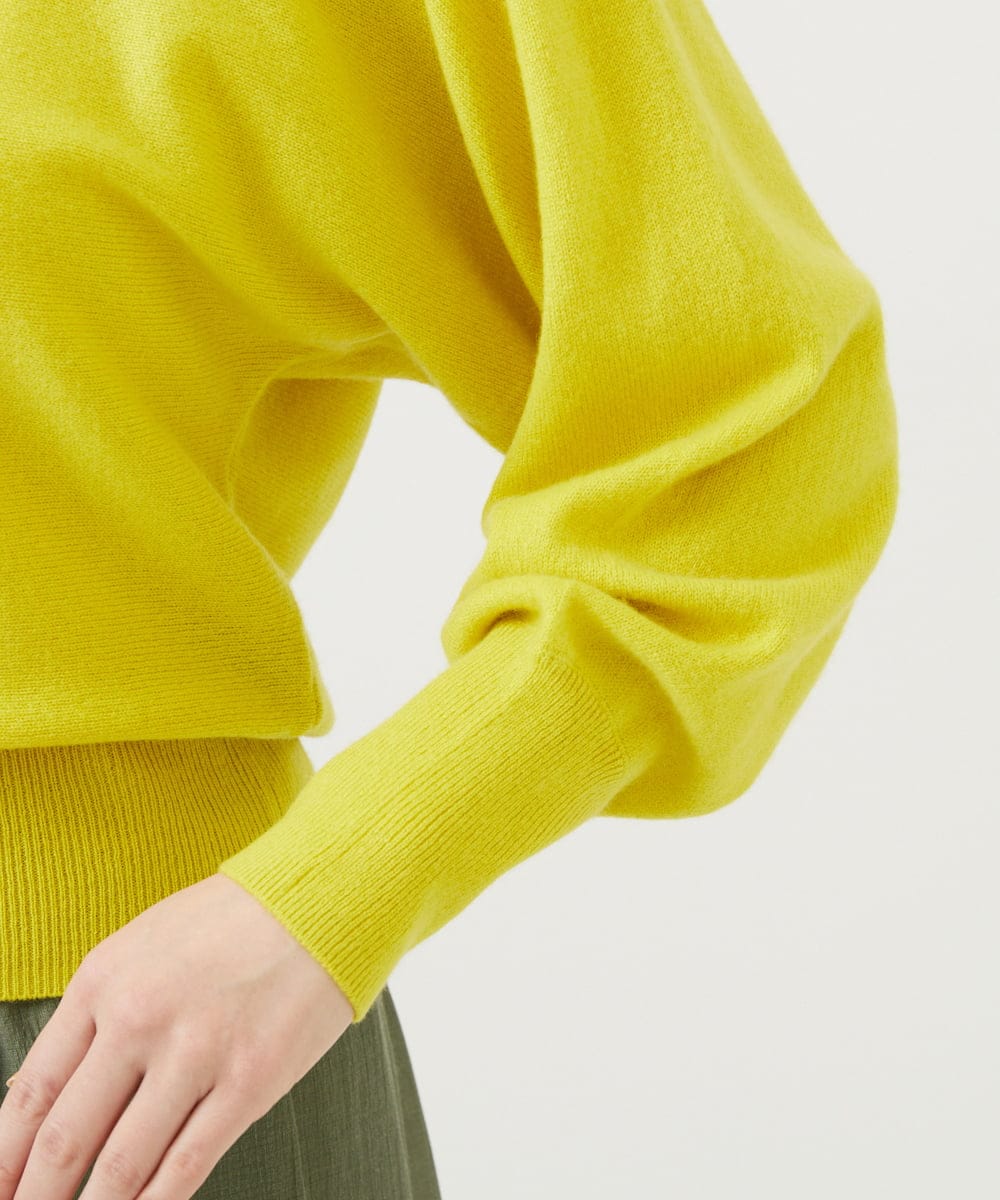 GBFED03450 Sybilla(シビラ) カシミヤドルマンスリーブニット イエロー