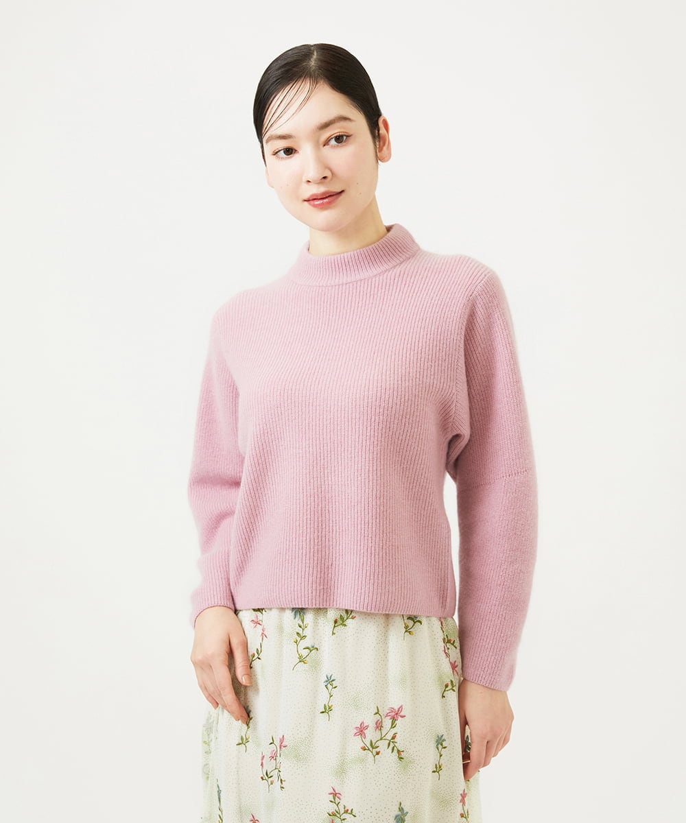 GBFED04500 Sybilla(シビラ) カシミヤボトルネックニット ピンク