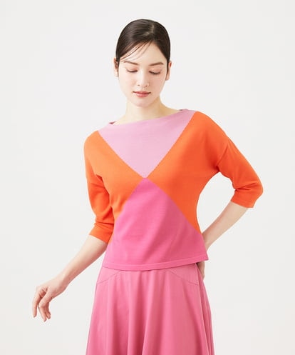 GBFEE03400 Sybilla カラーブロックニット