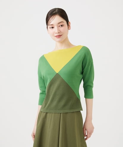 GBFEE03400 Sybilla カラーブロックニット