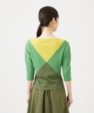 GBFEE03400 Sybilla(シビラ) カラーブロックニット グリーン系