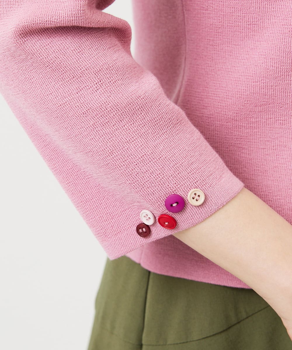 GBFEE05360 Sybilla(シビラ) カラーボタンカーディガン ピンク