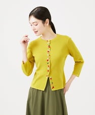 GBFEE05360 Sybilla(シビラ) カラーボタンカーディガン イエロー