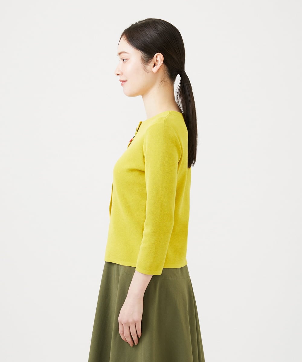 GBFEE05360 Sybilla(シビラ) カラーボタンカーディガン イエロー