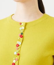 GBFEE05360 Sybilla(シビラ) カラーボタンカーディガン イエロー