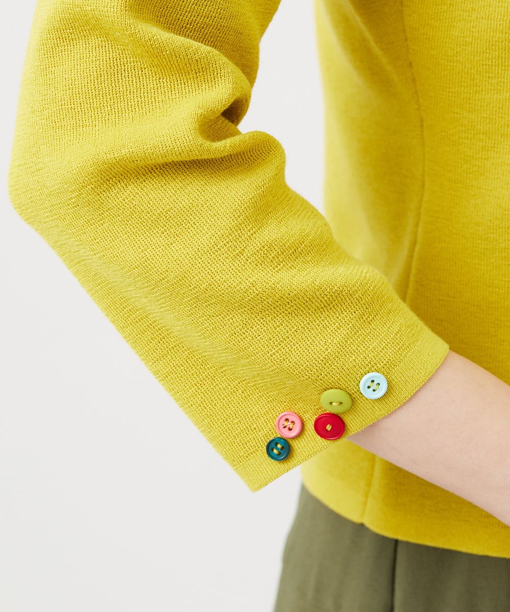 GBFEE05360 Sybilla(シビラ) カラーボタンカーディガン イエロー